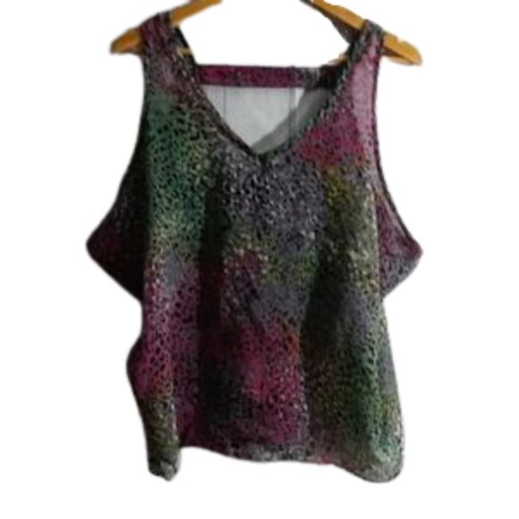 Charlotte Russe Tops - Charlotte Russe animal print tank top sz M